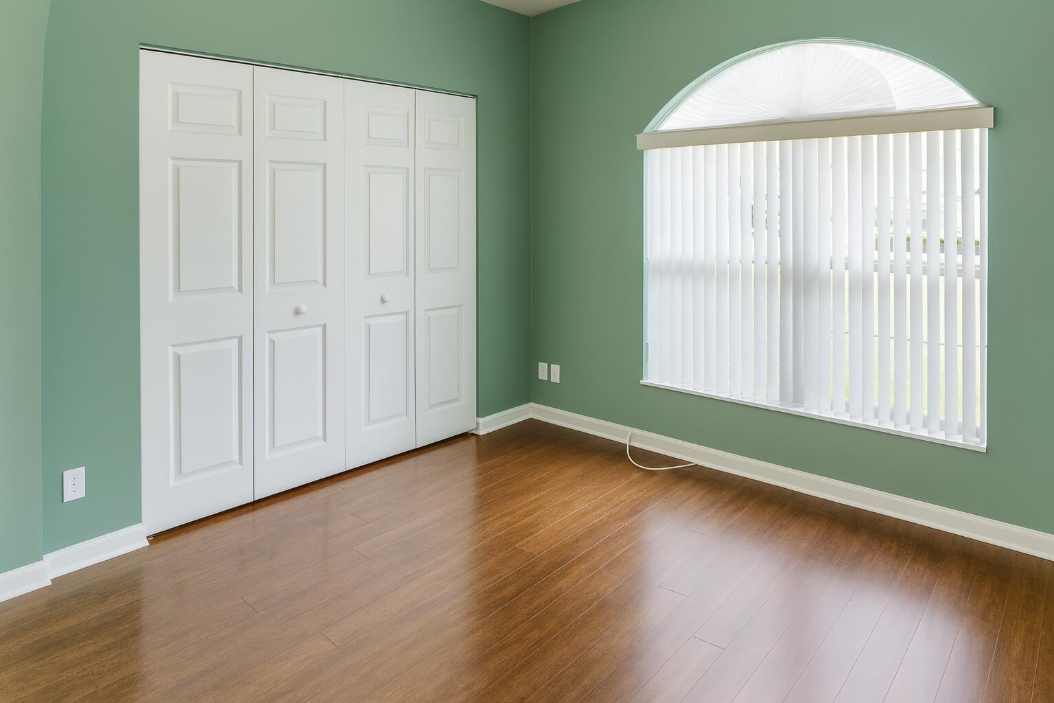 6387 Long Key Lane Boynton Beach, FL 33472 - Photo 36 of 49 an empty room with wooden floor and windows