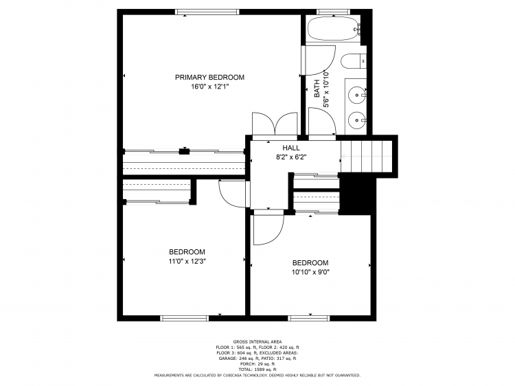 611 Andover Street Chicago Heights, IL 60411 - Photo 28 of 30 a picture of a floor plan