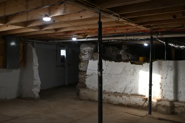 a view of water heater room