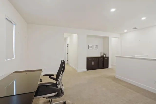 a view of workspace with furniture