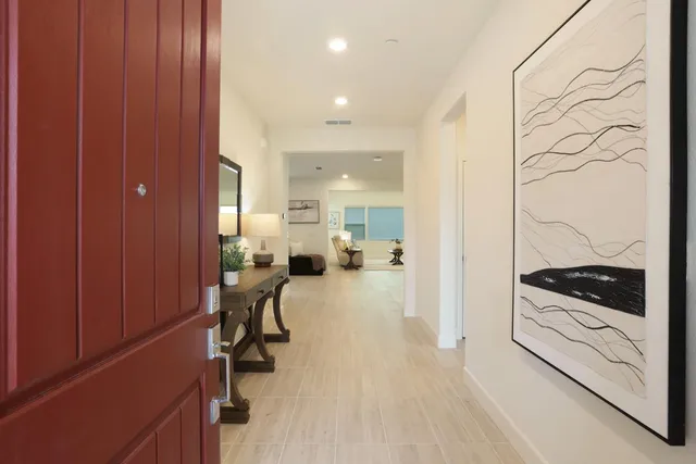 a view of a kitchen and dining room