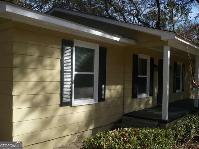 a view of a door of the house