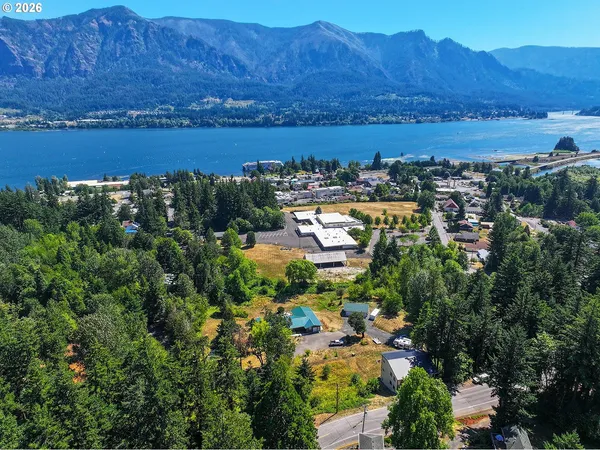 a view of lake and mountain