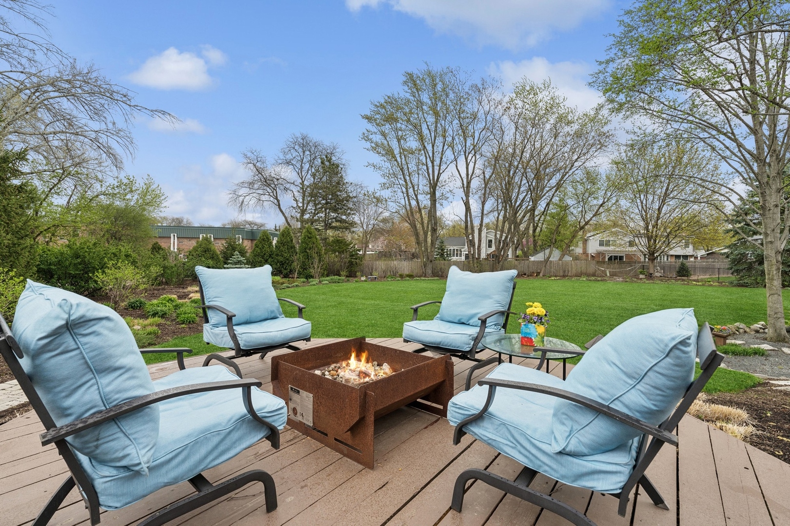 3606 Lawson Road Glenview, IL 60026 - Photo 44 of 62 a view of a patio with a yard