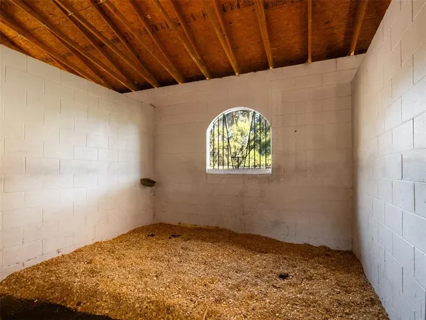 a view of the porch with seating space