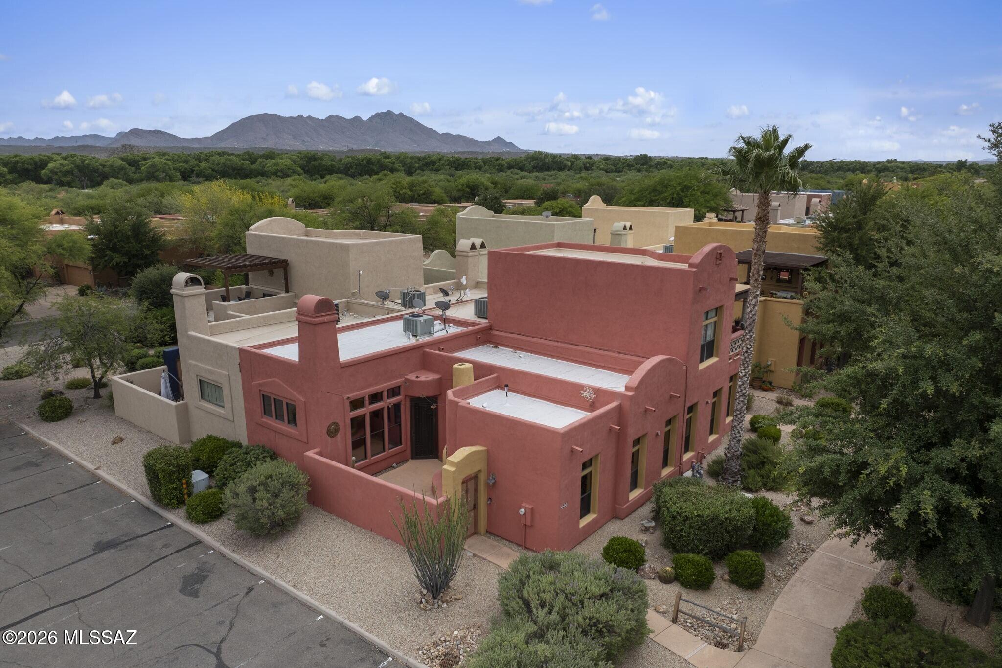 101 Post Way Tubac, AZ 85646 - Photo 20 of 31 an aerial view of a house with a big yard
