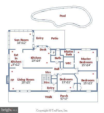 39174 Foxhill Road Leesburg, VA 20175 - Photo 29 of 30 Main Level Floor Plan