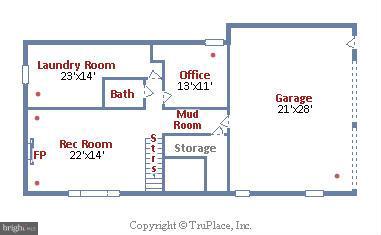 39174 Foxhill Road Leesburg, VA 20175 - Photo 30 of 30 Lower Level Floor Plan