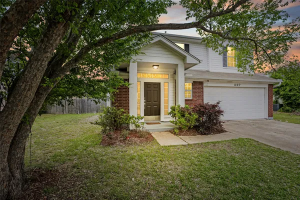 front view of house with a yard