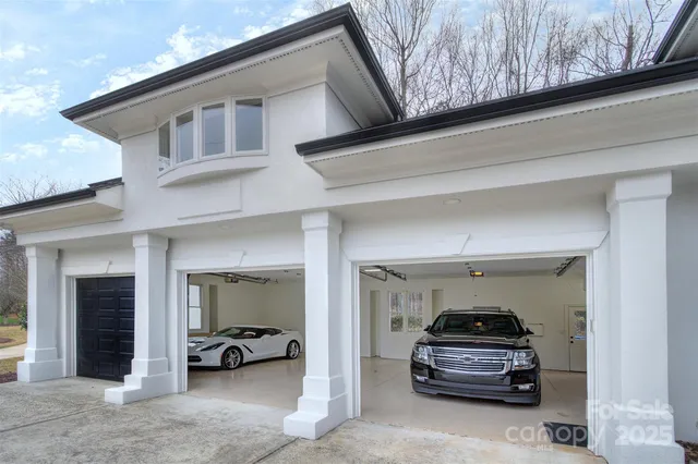 a car parked in front of house