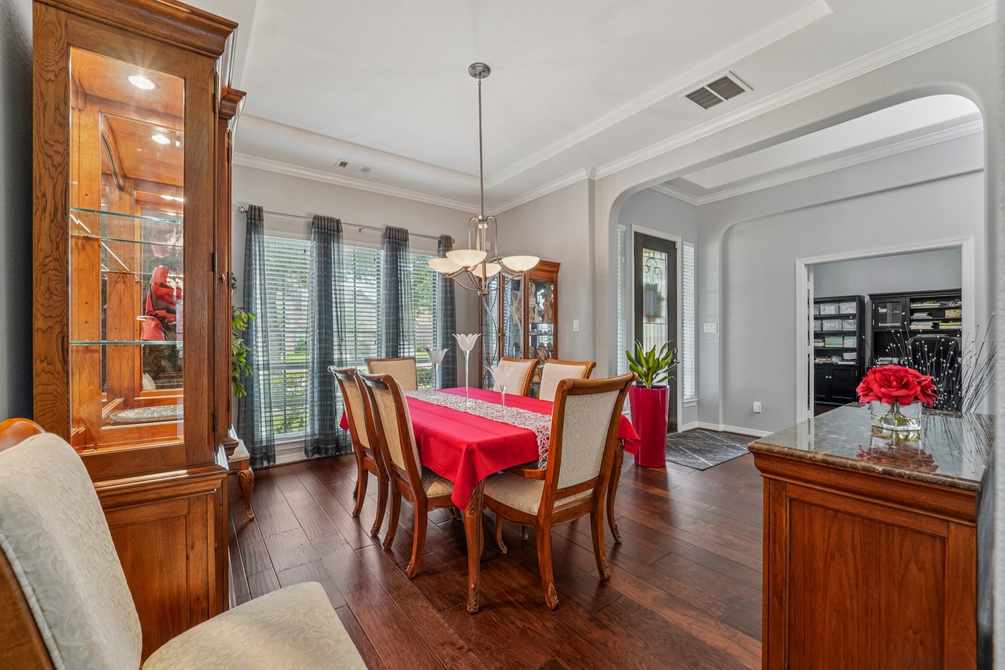 3511 Winding Point Lane Katy, TX 77494 - Photo 5 of 35 a dining room with furniture window and wooden floor