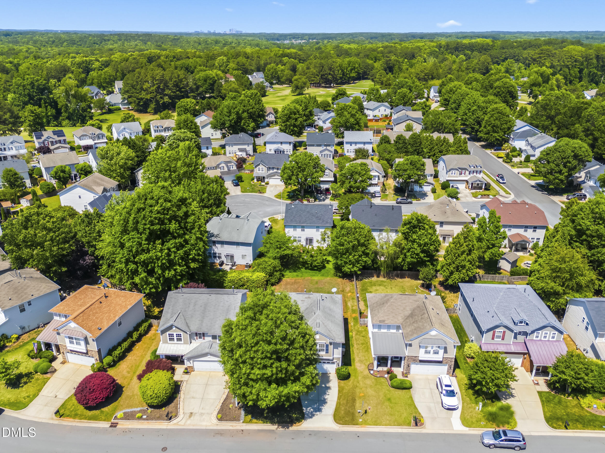 112 Ryder Cup Circle Raleigh, NC 27603 - Photo 33 of 45 an aerial view of residential houses with outdoor space and street view
