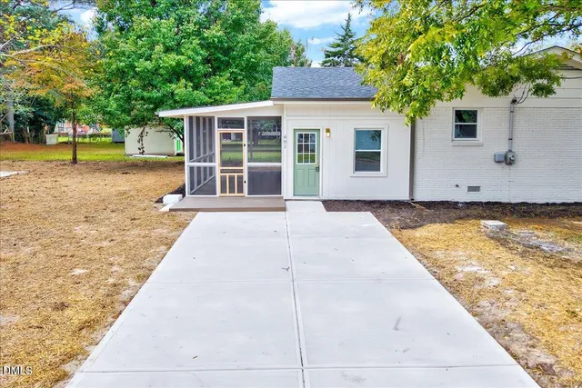 a view of a house with a door