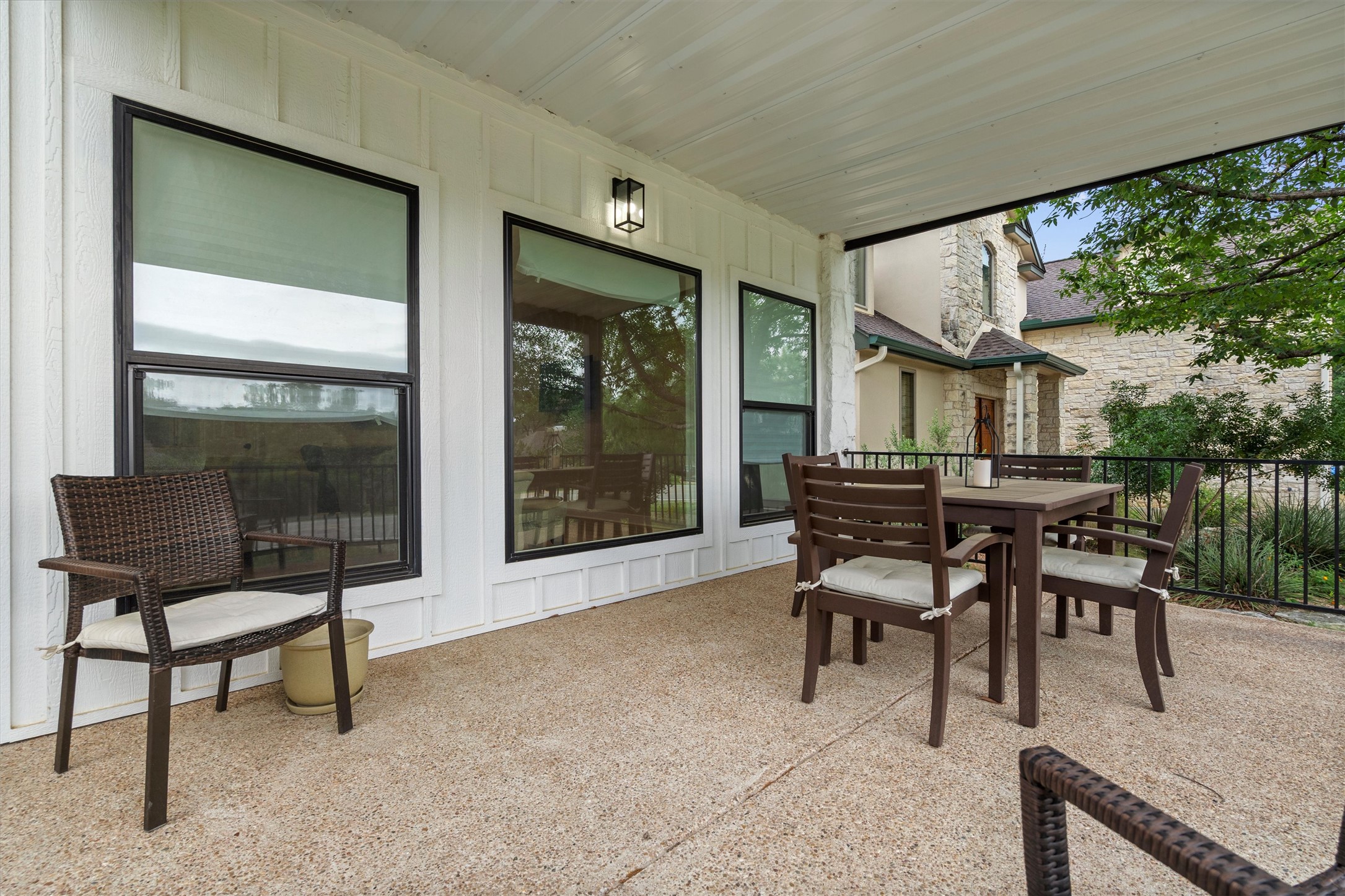 307 Hurst Creek Road Austin, TX 78734 - Photo 5 of 40 Covered outdoor patio featuring a concrete surface