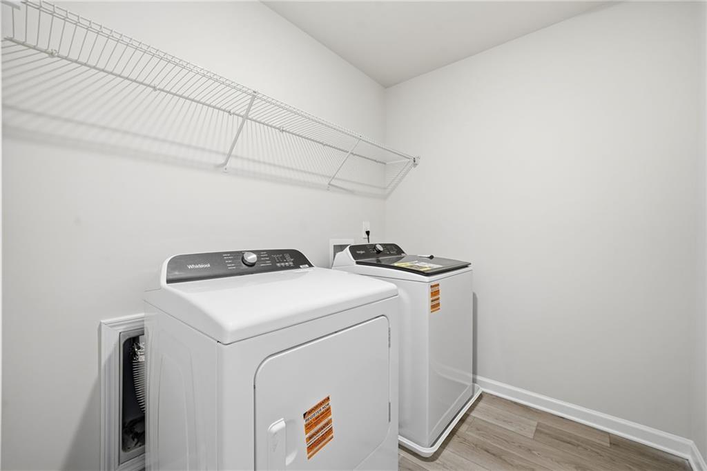 1503 Wild Fox Run Lawrenceville, GA 30045 - Photo 31 of 46 a utility room with dryer and washer