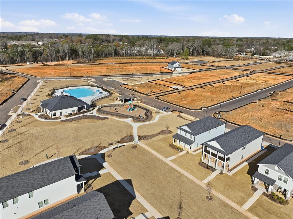 1503 Wild Fox Run Lawrenceville, GA 30045 - Photo 39 of 46 an aerial view of residential houses with outdoor space