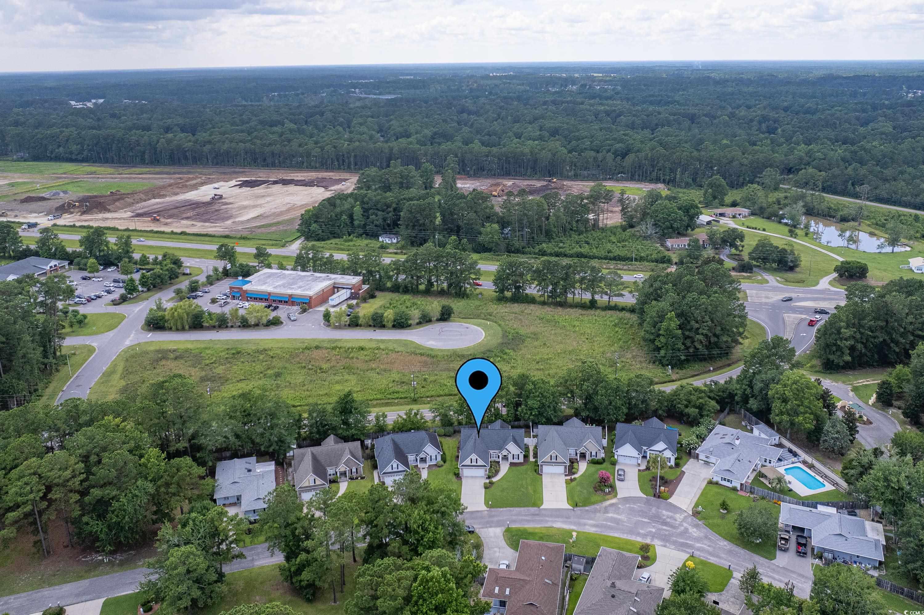 101 Cedar Tree Lane Southwest Calabash, NC 28467 - Photo 37 of 40 Aerial view of property's location with a forest