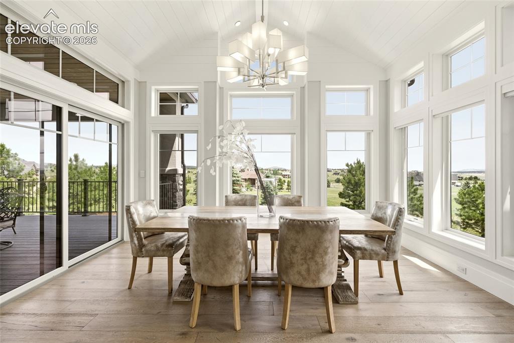 19038 Dorncliffe Road Monument, CO 80132 - Photo 7 of 50 Dining Room with beautiful views