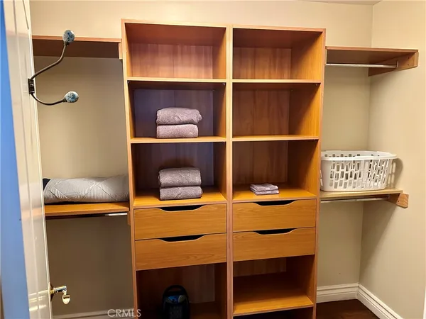 a view of storage and utility room