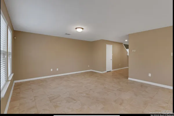 a view of an empty room