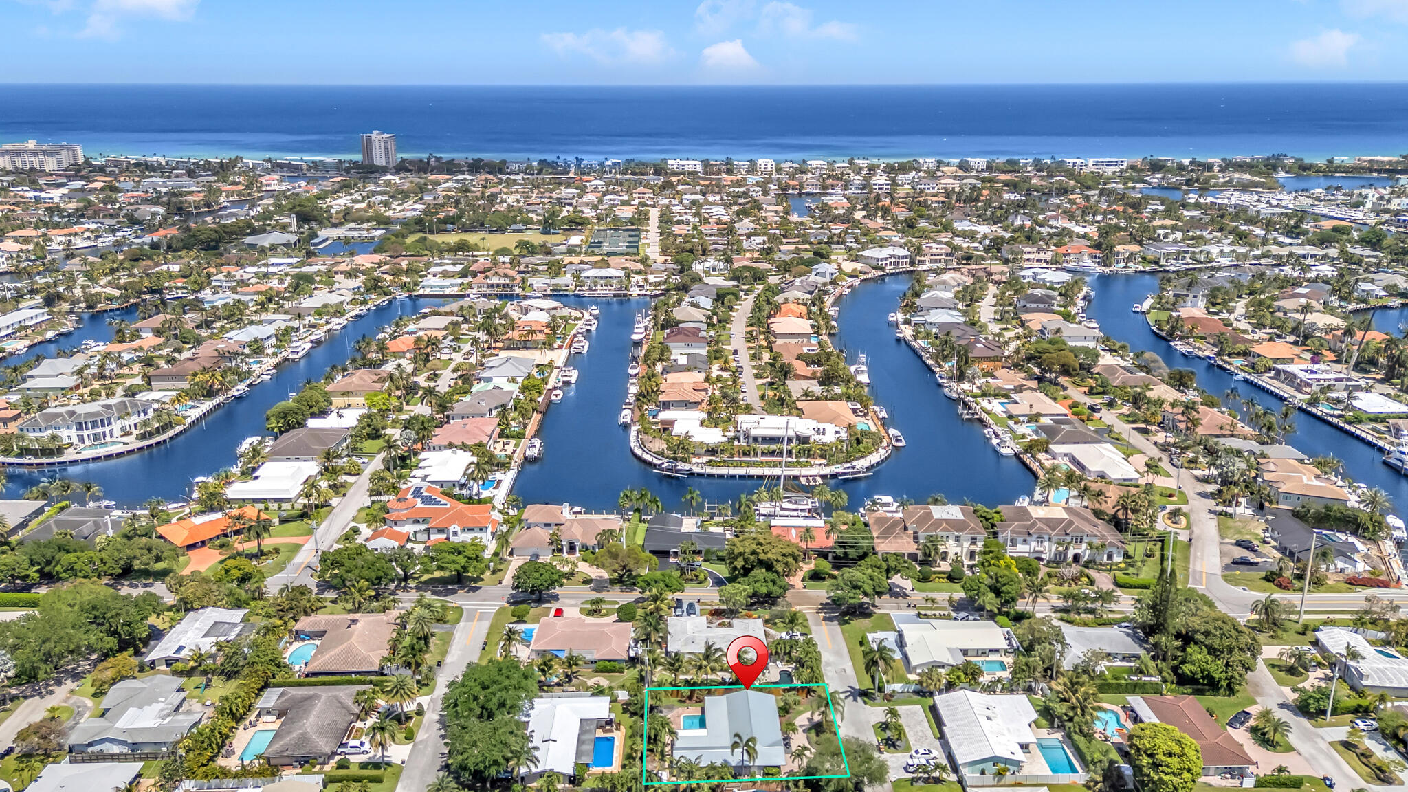 2241 Northeast 33rd Street Lighthouse Point, FL 33064 - Photo 4 of 33 drone-3