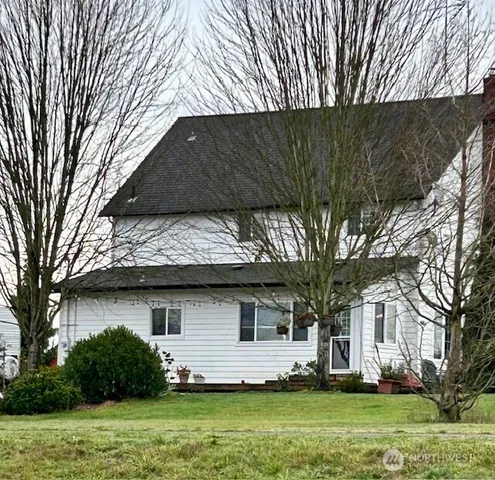 a view of a lake with a city view