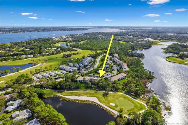 a view of a swimming pool and lake view
