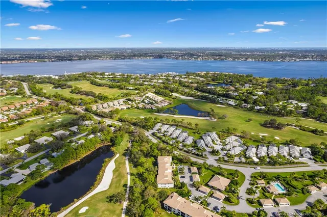 a view of a city with an ocean view