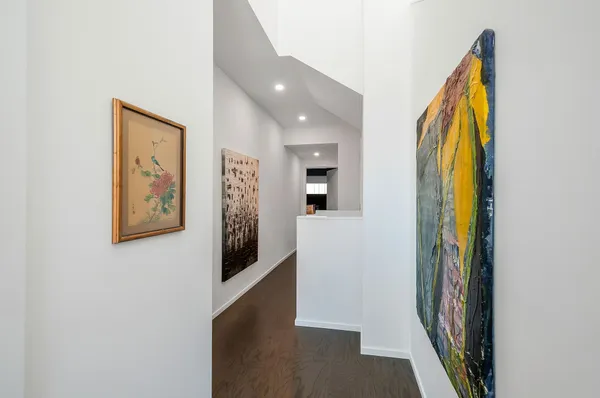 a view of a hallway with a hallway