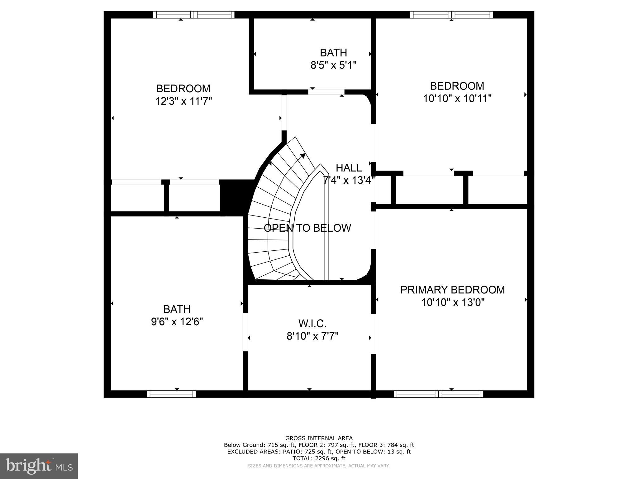 1803 Wainwright Drive Reston, VA 20190 - Photo 60 of 61 Floor Plan - Upper Level