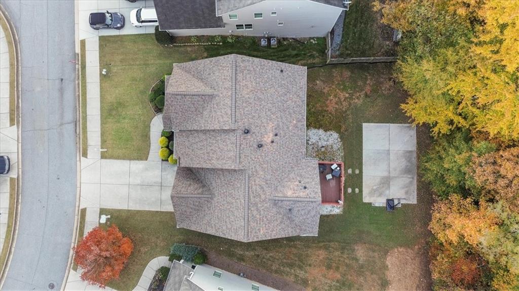 821 Tramore Court Acworth, GA 30102 - Photo 54 of 63 an aerial view of a house with a yard
