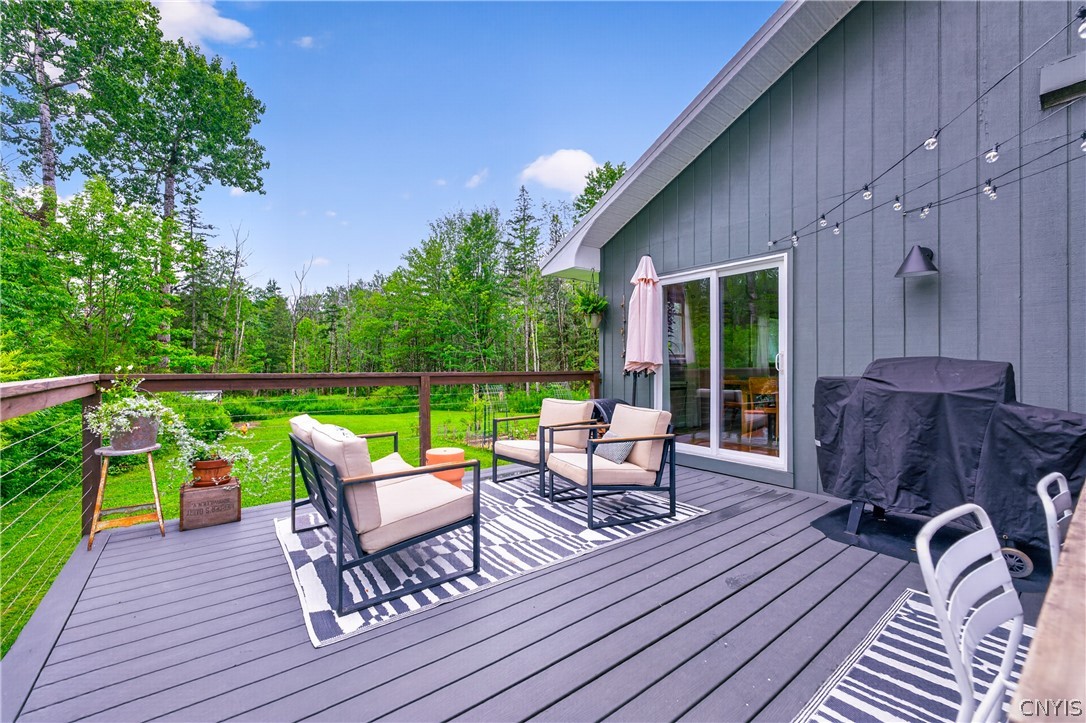 6666 Bankert Road Western, NY 13303 - Photo 33 of 50 20x16 Back deck off of dining room built in 2022