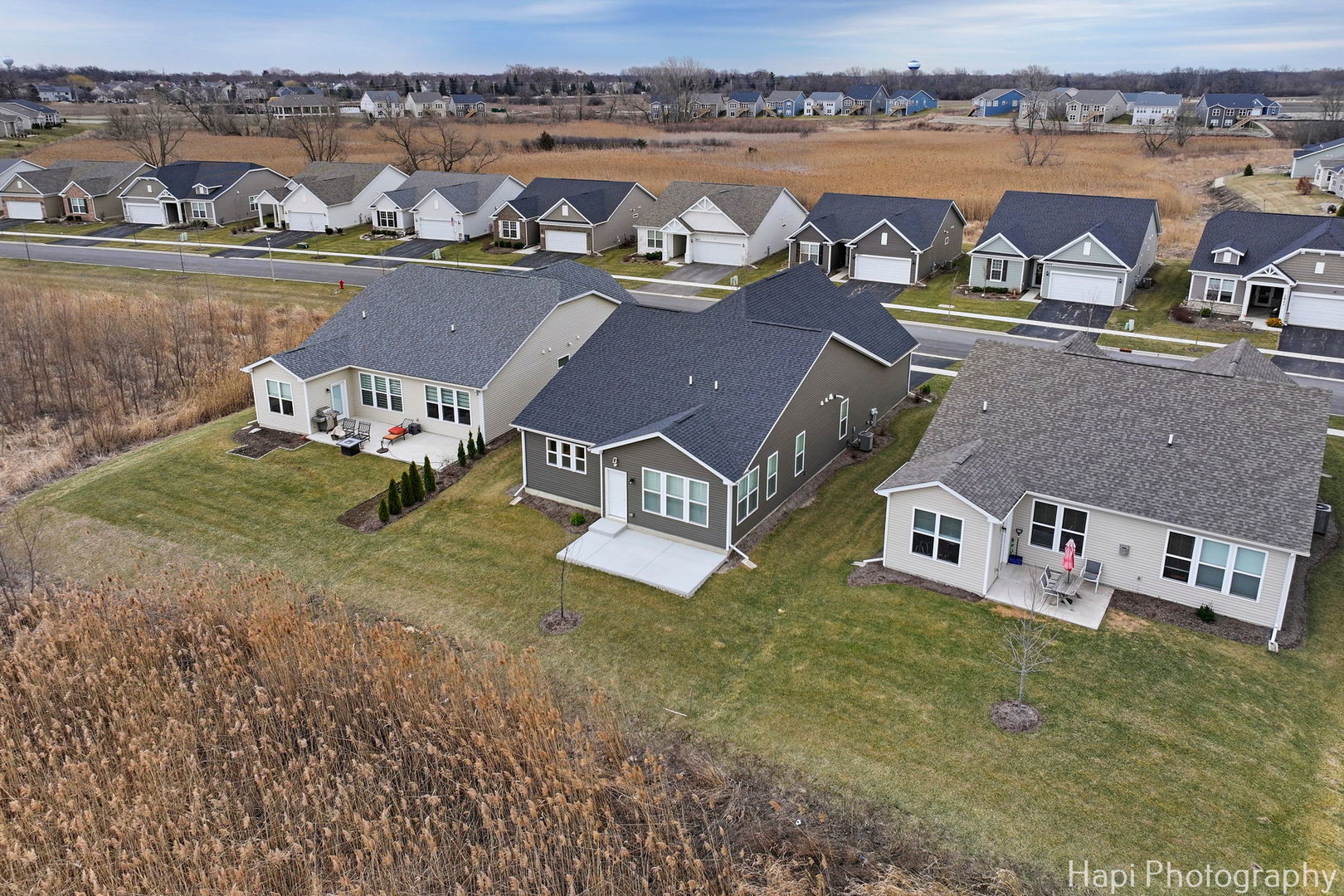 2824 Briargate Drive Lindenhurst, IL 60046 - Photo 13 of 14 an aerial view of residential houses with outdoor space and lake view