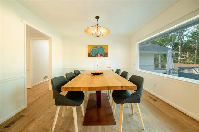 a very nice looking room with a large window