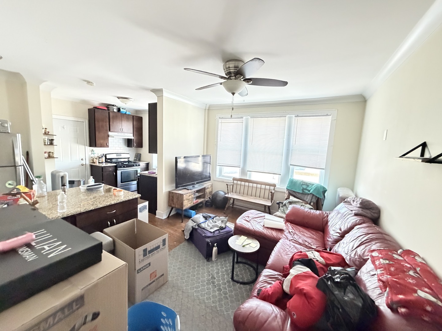 3153 West Augusta Boulevard, Unit 3B Chicago, IL 60622 - Photo 6 of 12 a living room with furniture a rug and a window