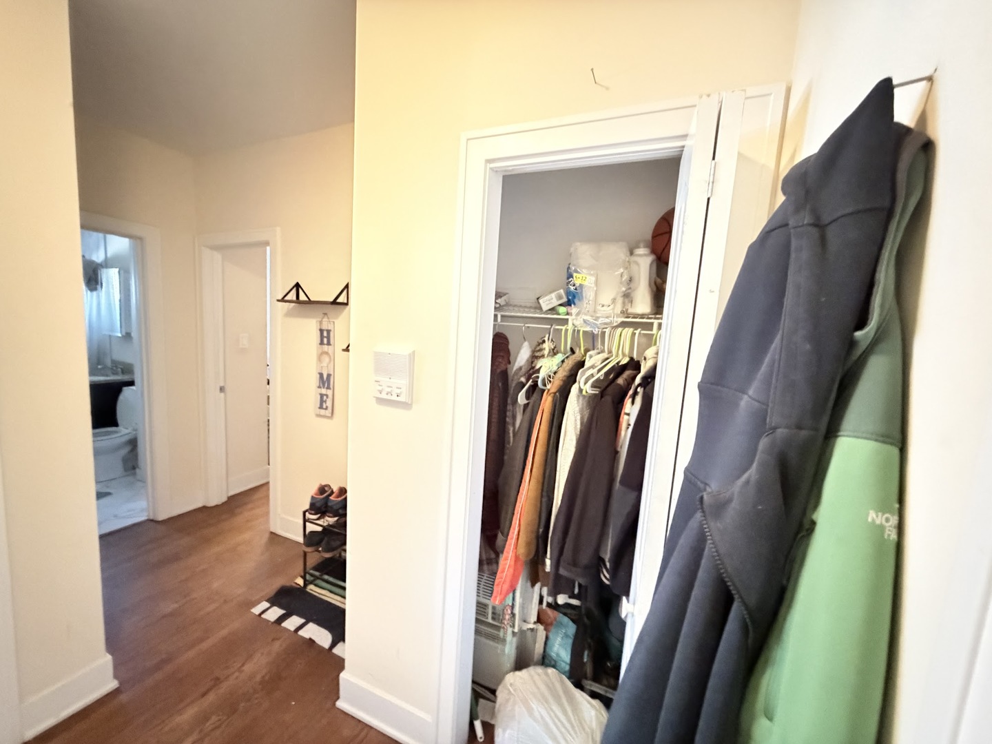 3153 West Augusta Boulevard, Unit 3B Chicago, IL 60622 - Photo 9 of 12 a view of walk in closet with clothes and shoes