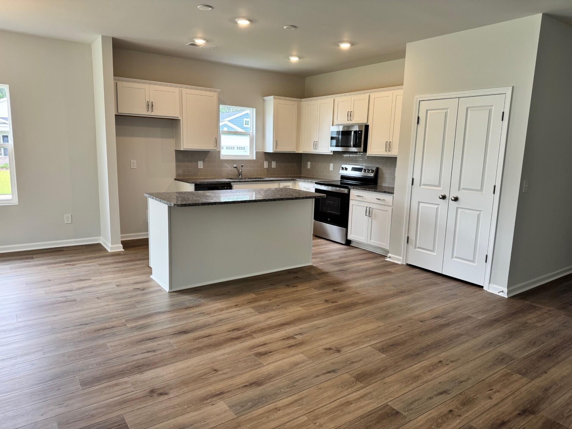 Kitchen with island and window Durham