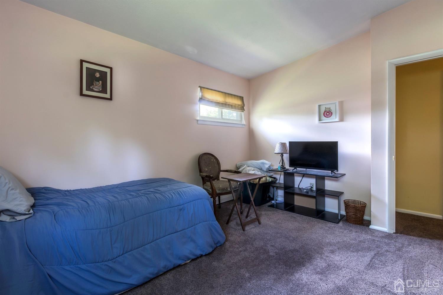 27 Mill Road Edison, NJ 08817 - Photo 20 of 31 a bedroom with a bed and a flat screen tv