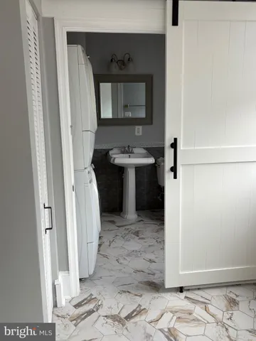 a view of a bathroom