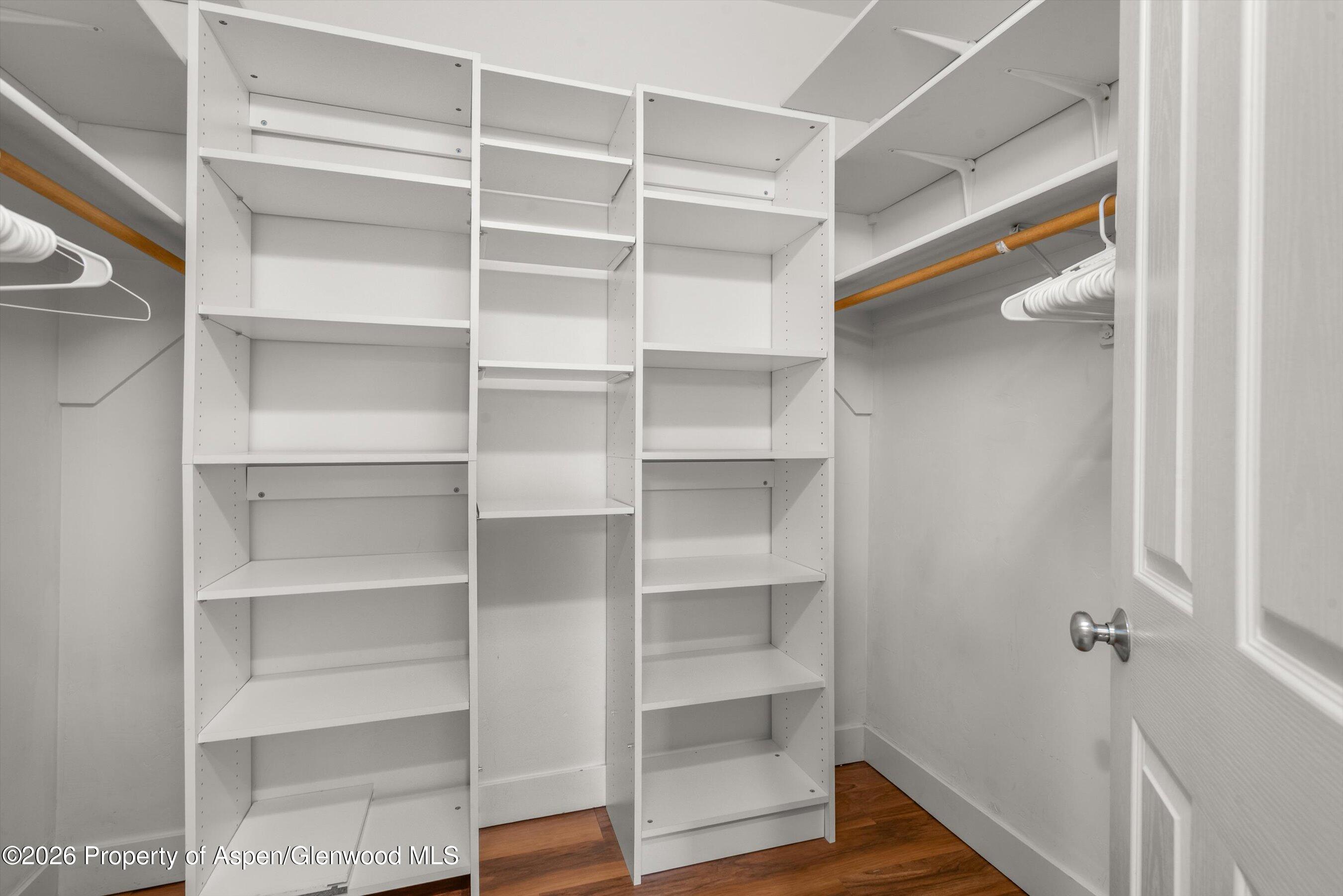 548 Evans Court Basalt, CO 81621 - Photo 27 of 36 a view of walk in closet with empty racks