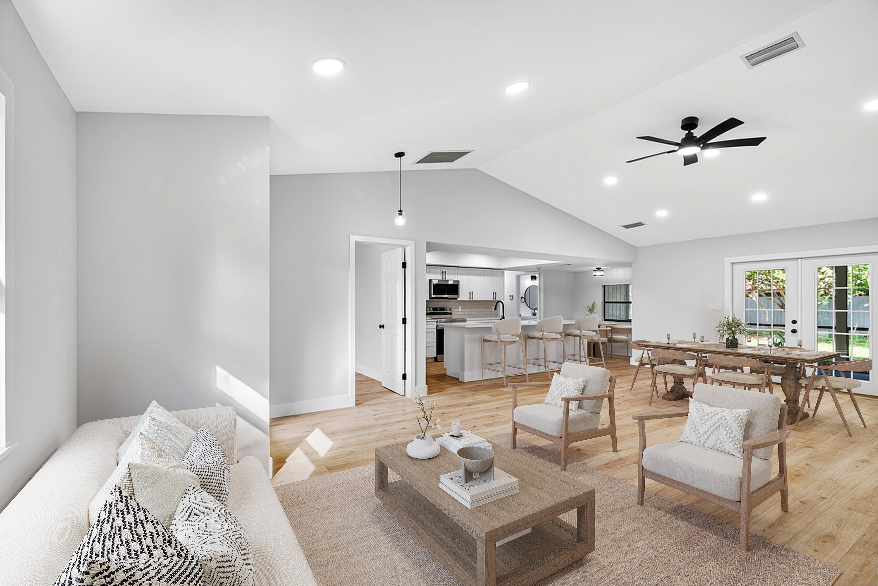 117 High Court Sebastian, FL 32958 - Photo 16 of 54 a living room with furniture and a view of kitchen