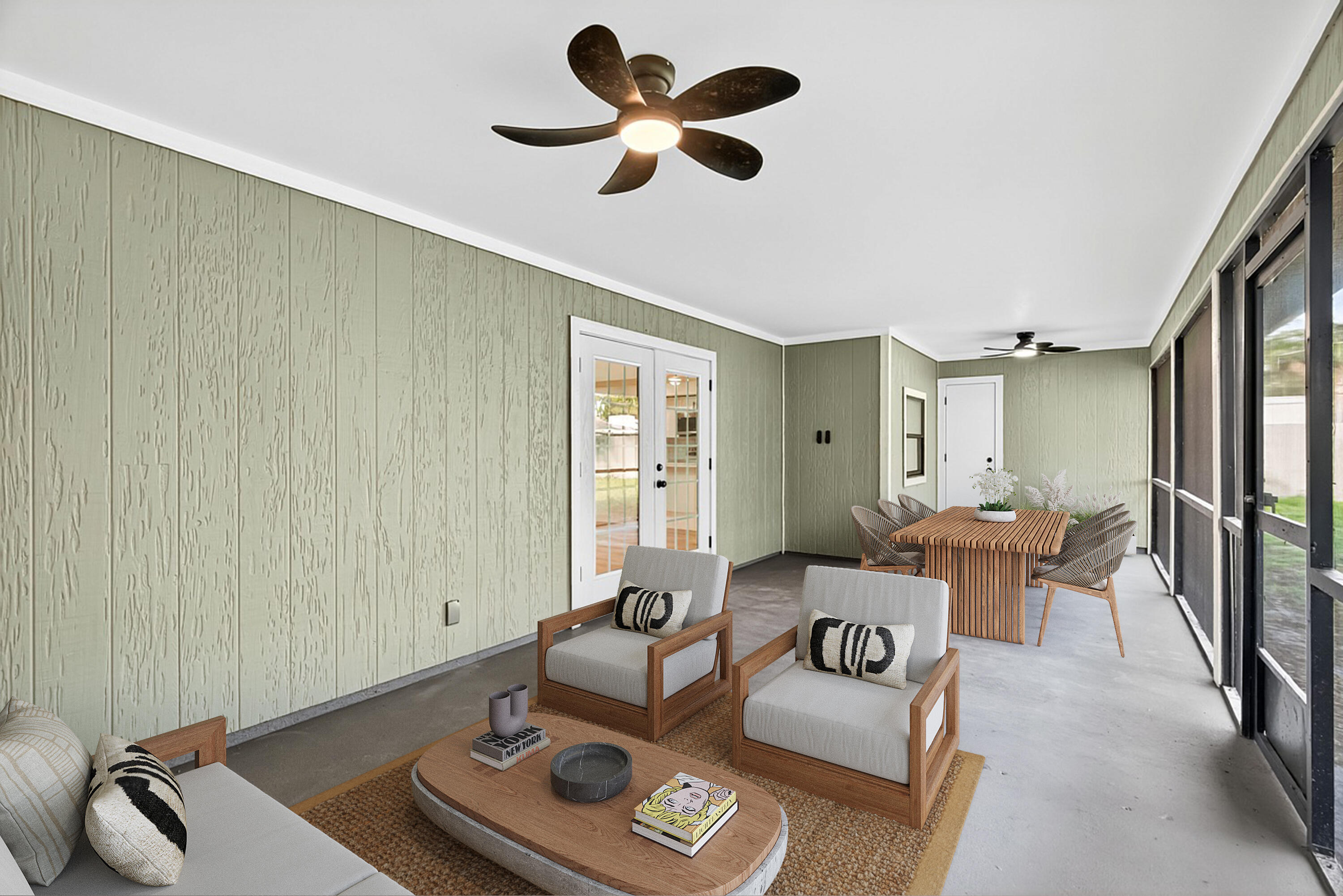 117 High Court Sebastian, FL 32958 - Photo 42 of 54 a living room with furniture and a ceiling fan