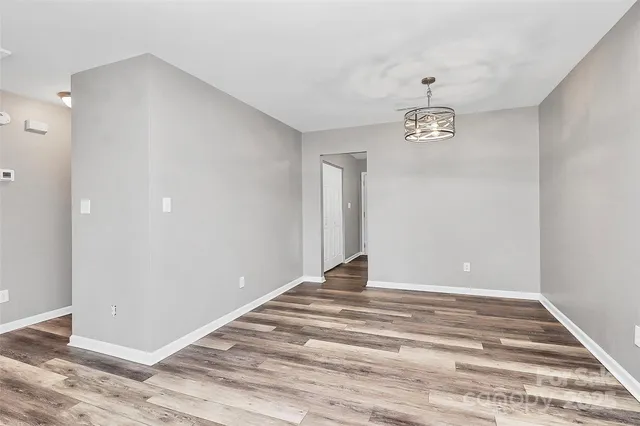 a view of an empty room