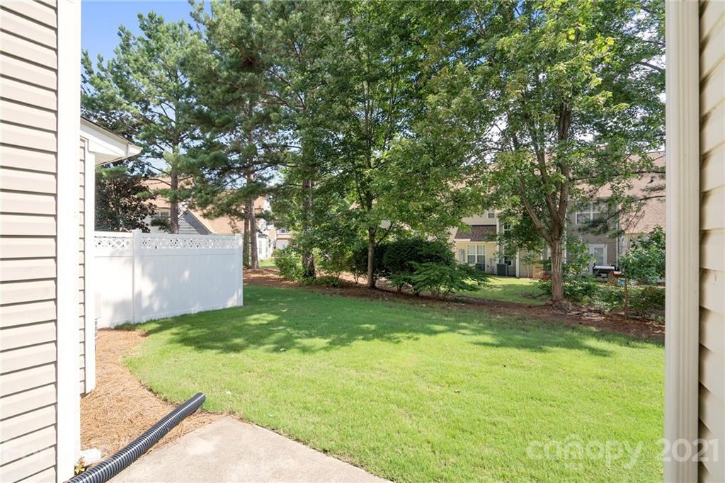 10621 Fuller Ridge Circle Charlotte, NC 28270 - Photo 29 of 32 a view of a backyard with large trees