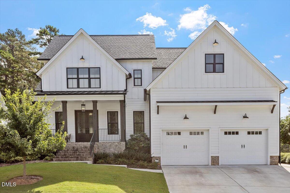 a view of a white house