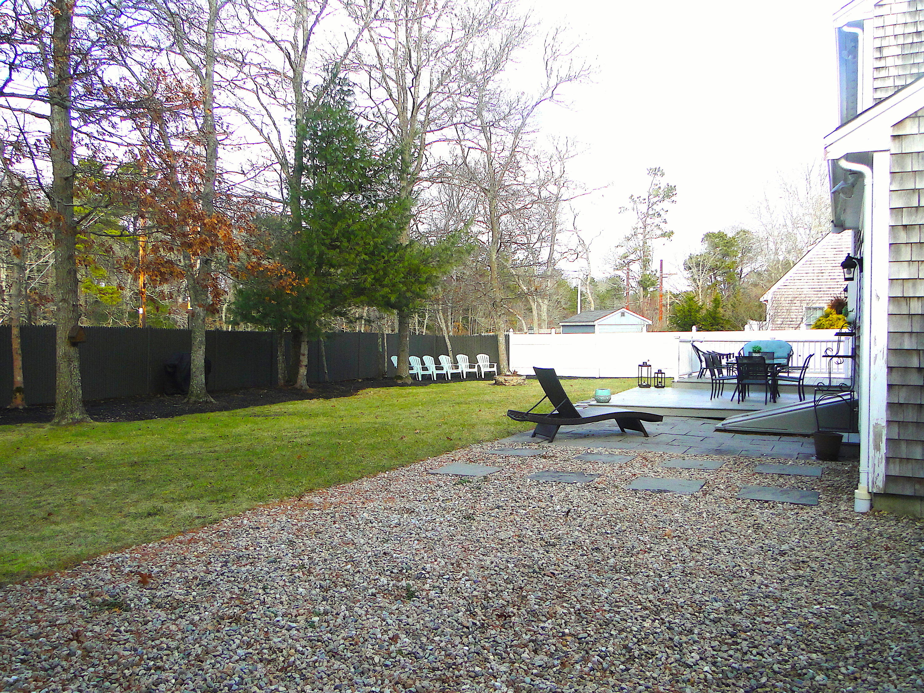 30 Brewster Road Mashpee, MA 02649 - Photo 46 of 58 a view of a outdoor space with garden and trees