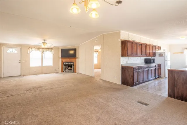 a view of kitchen and window