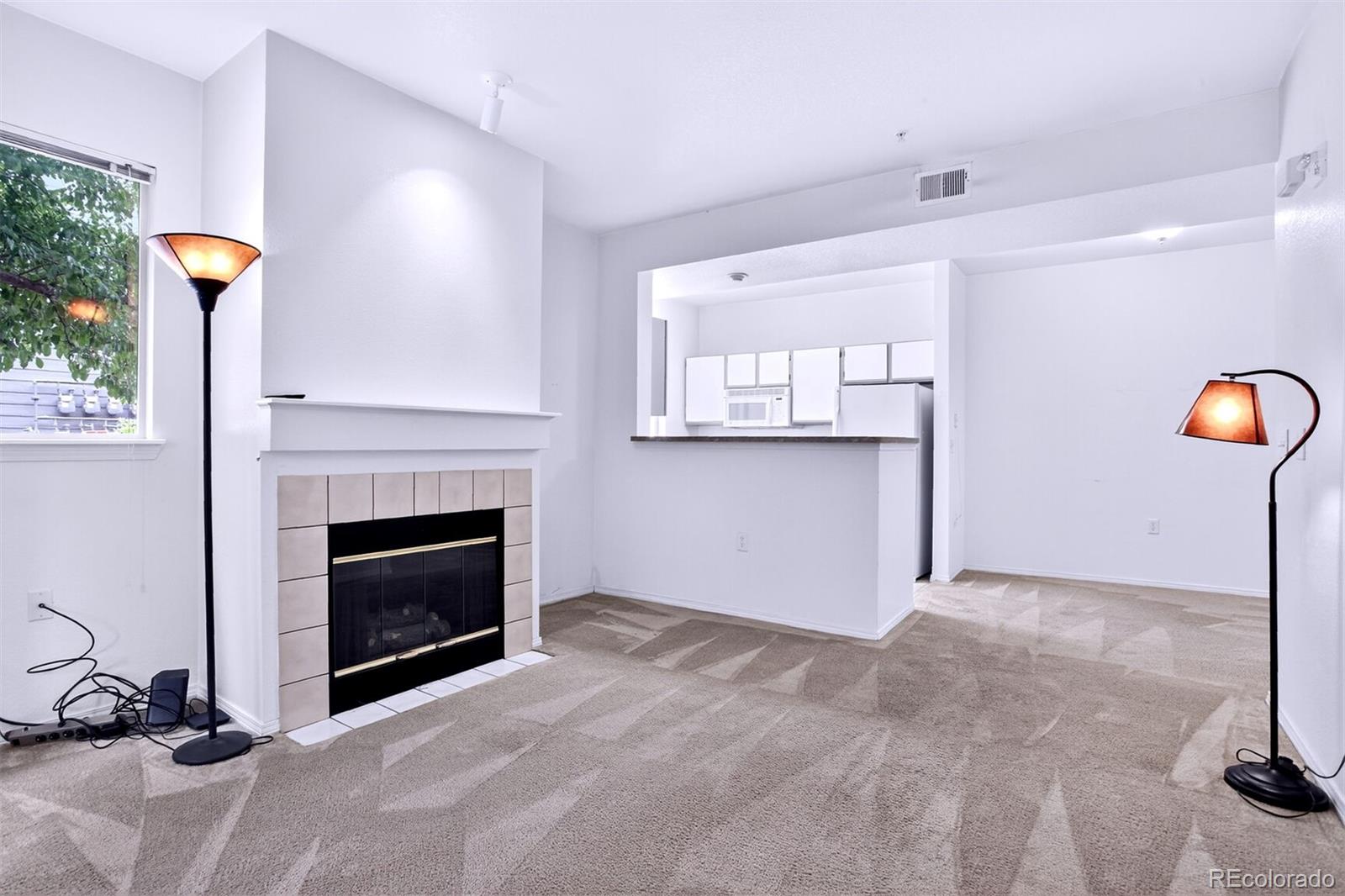 5320 Allison Street, Unit 106 Arvada, CO 80002 - Photo 2 of 15 a view of a livingroom with a fireplace and window