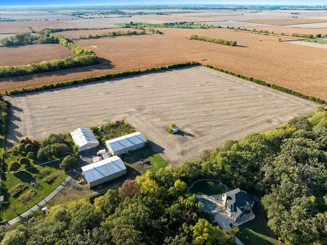 a view of a lake with a outdoor space