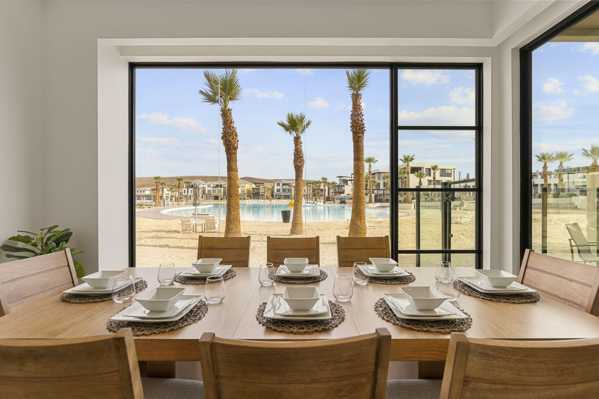 5495 South Copper Pearl Lane St. George, UT 84790 - Photo 6 of 37 Dining with direct lagoon views